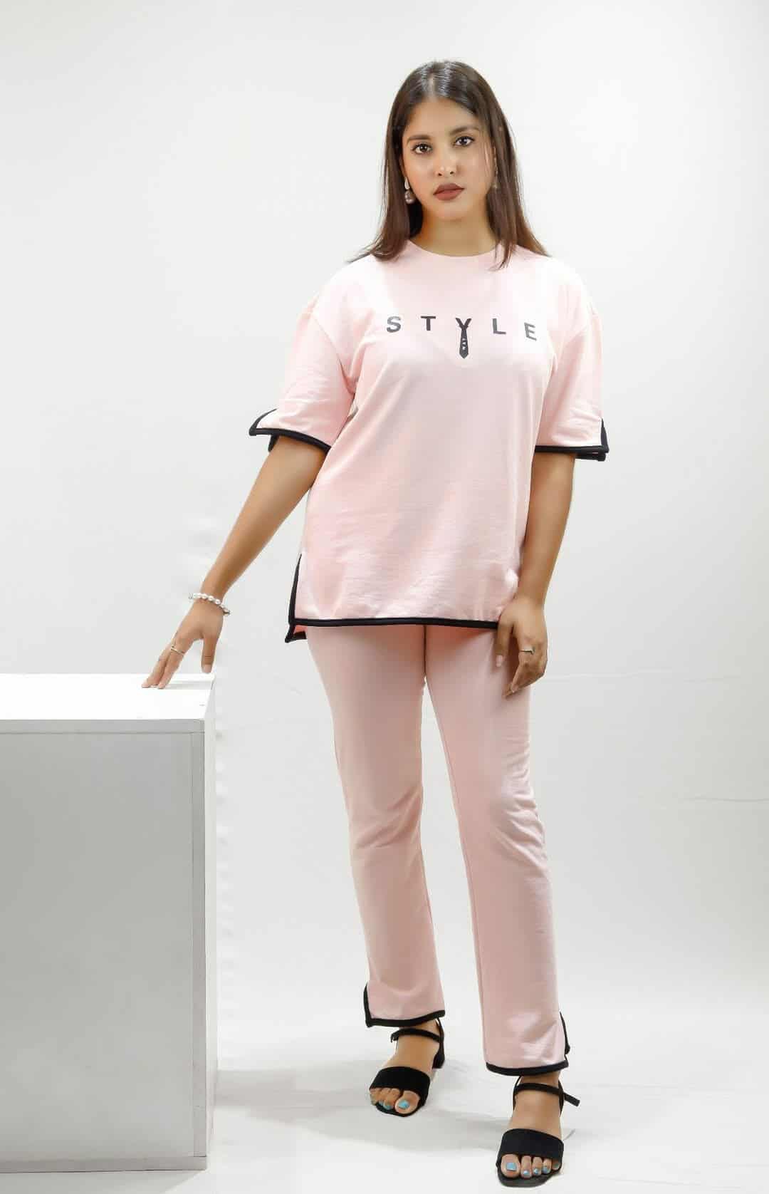 Thalior Women’s Drop Shoulder Co-Ord Set – Stylish & Comfortable | Perfect Summer Outfit