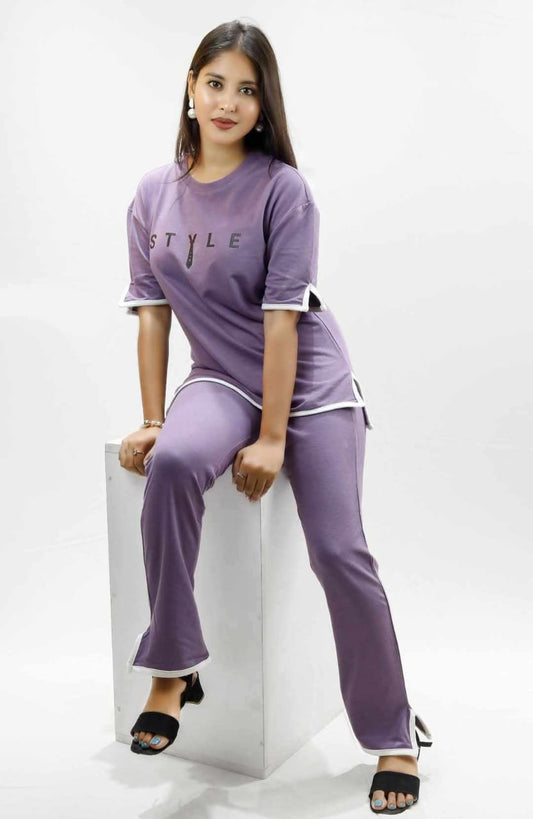 Thalior Women’s Drop Shoulder Co-Ord Set – Stylish & Comfortable | Perfect Summer Outfit
